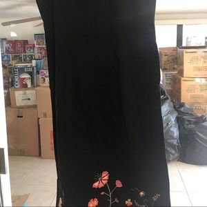 Black Cotton Overall style Dress